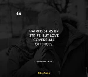 Proverbs 10:12 (Mercy) - Bible verse about relationship with girlfriend