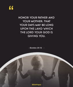 Exodus 20:12 - Bible verse about mother's verse