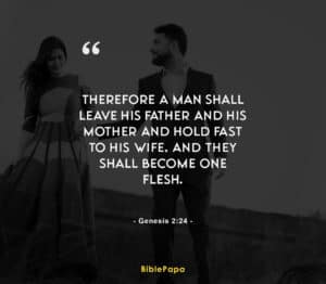 Genesis 2:24 (Unity) - Bible verse about relationship with girlfriend