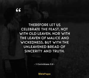 1 Corinthians 5:8 (Truth) - Bible verse about relationship with girlfriend