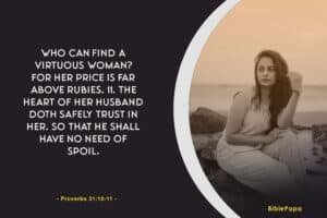 Proverbs 31:10-11 KJV (Priceless) - Bible verse about relationship with boyfriend 