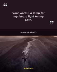 Psalm 119:105 NIV - Bible verse for teen girls