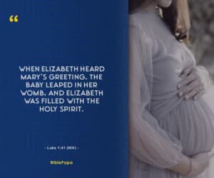Scripture on Elizabeth: Luke 1:41 NIV - An exceptional mother in the Bible to model  