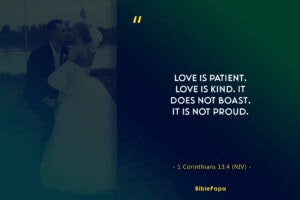 1 Corinthians 13:4 - Bible verse about jealousy