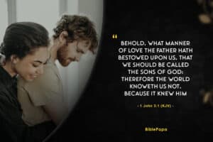 1 John 3:1 KJV (Manner of Love) - Bible verse about relationship with boyfriend