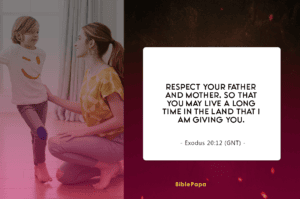 Exodus 20:12 - Bible verse about gratitude to parents