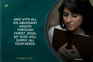 Philippians 4:19 - A Scripture about trusting God in difficult times