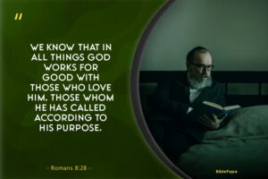 Romans 8:28 - A Bible verse about trusting God in perilous times