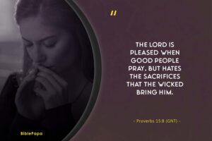 Proverbs 15:8 - Popular prayer in the Bible