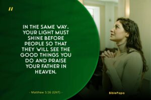 Matthew 5:16 - A bible verse about daughters' birthdays