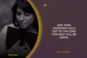 Acts 2:21 - Popular prayer in the Bible 