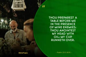Psalm 23:5 - The Bible quote to use against the enemy