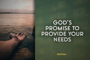 God's Promise To Provide Your Needs